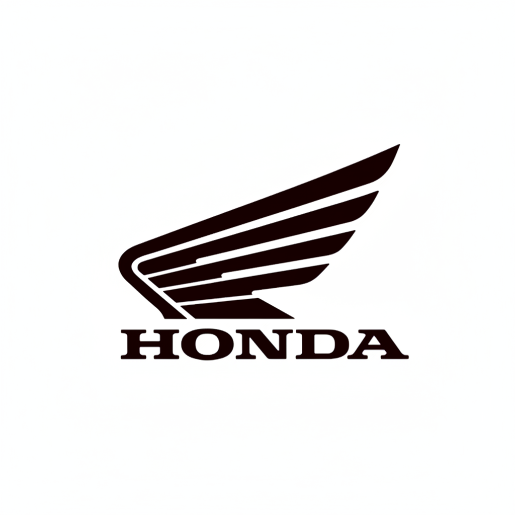 Honda logo with winged design on a white background