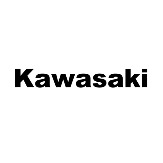 Kawasaki logo in black text on a white background