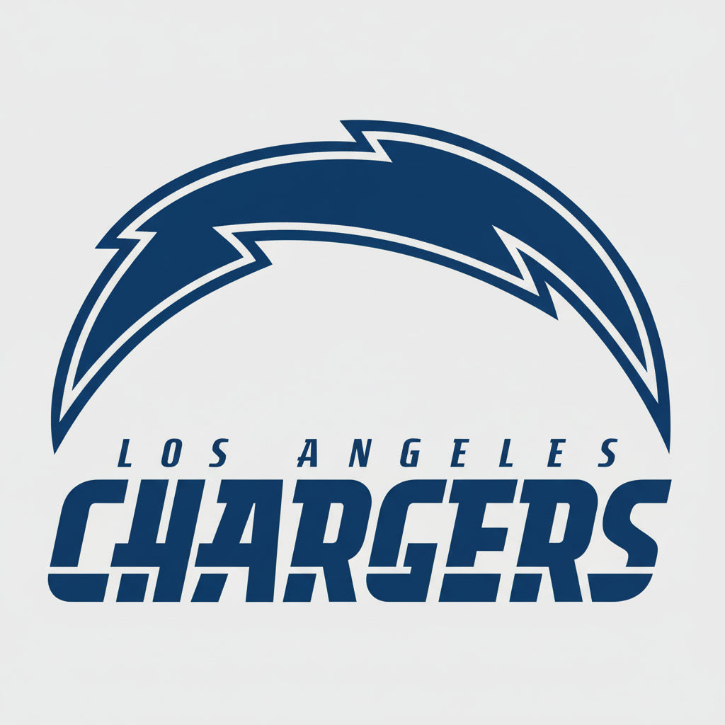 Los Angeles Chargers logo on a light gray background