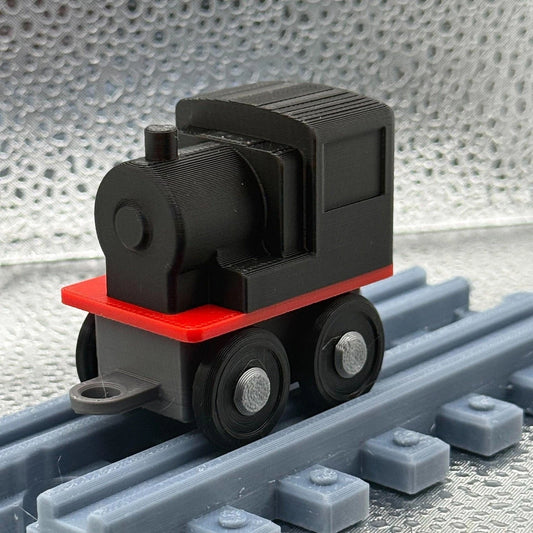 3D Printed Tiny Train Engine (BLACK )