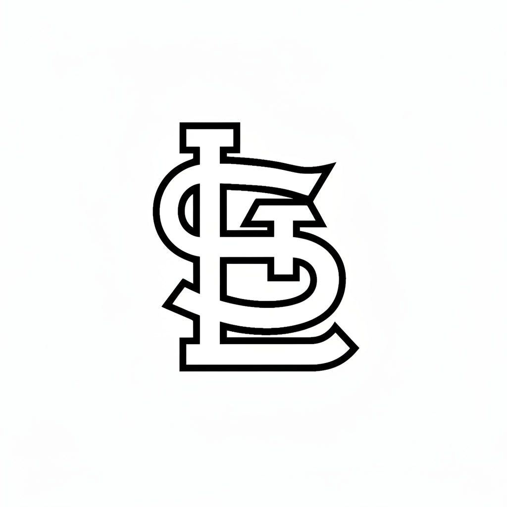 Black and white logo of a sports team on a white background