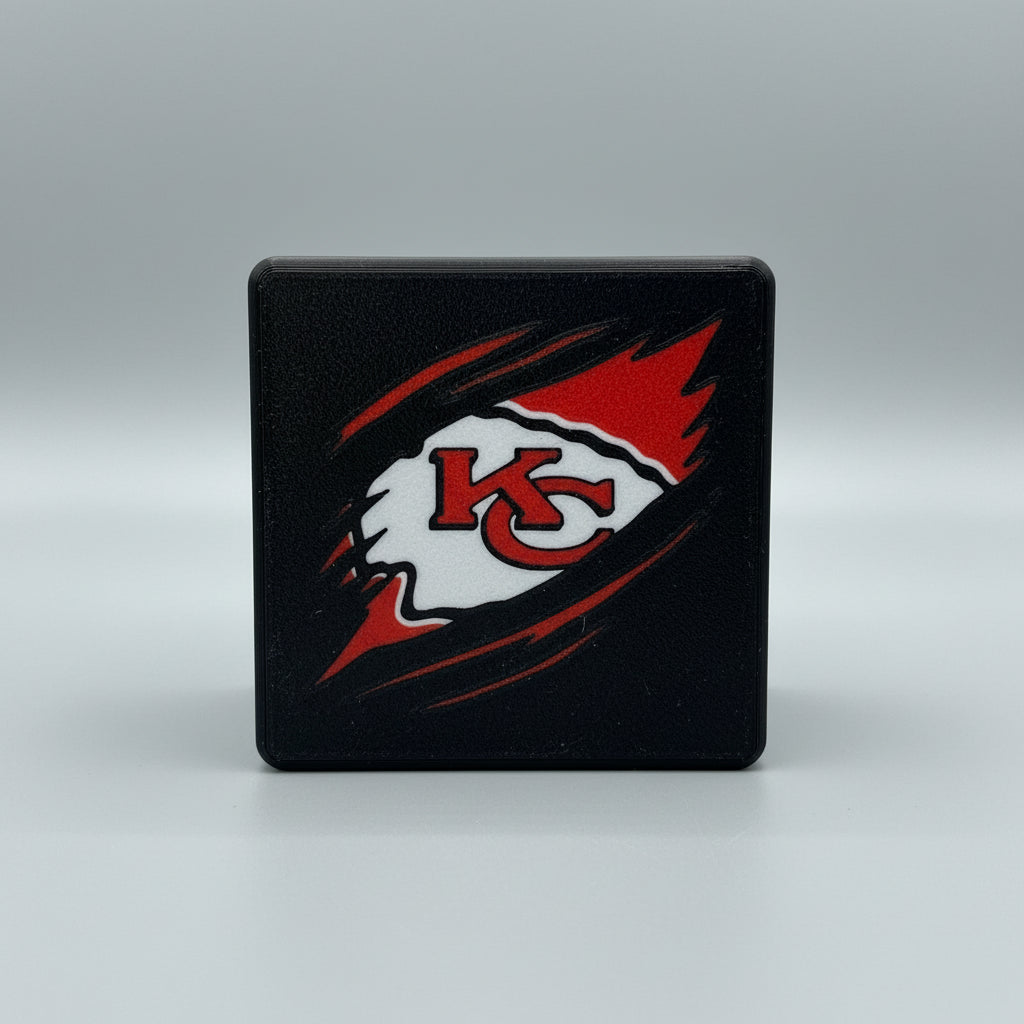 Kansas City Chiefs Hitch Cover 3D Printed 3.5" Collectible
