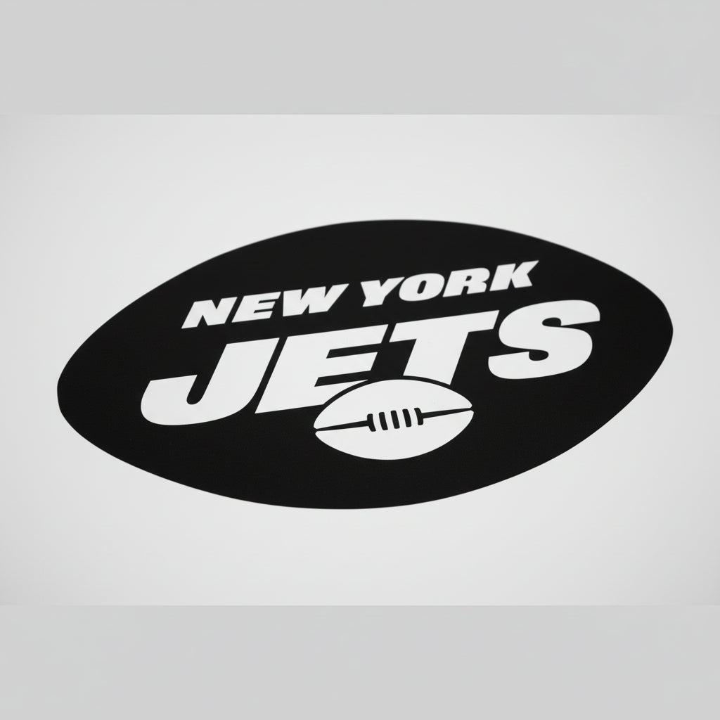 New York Jets logo on a light gray background