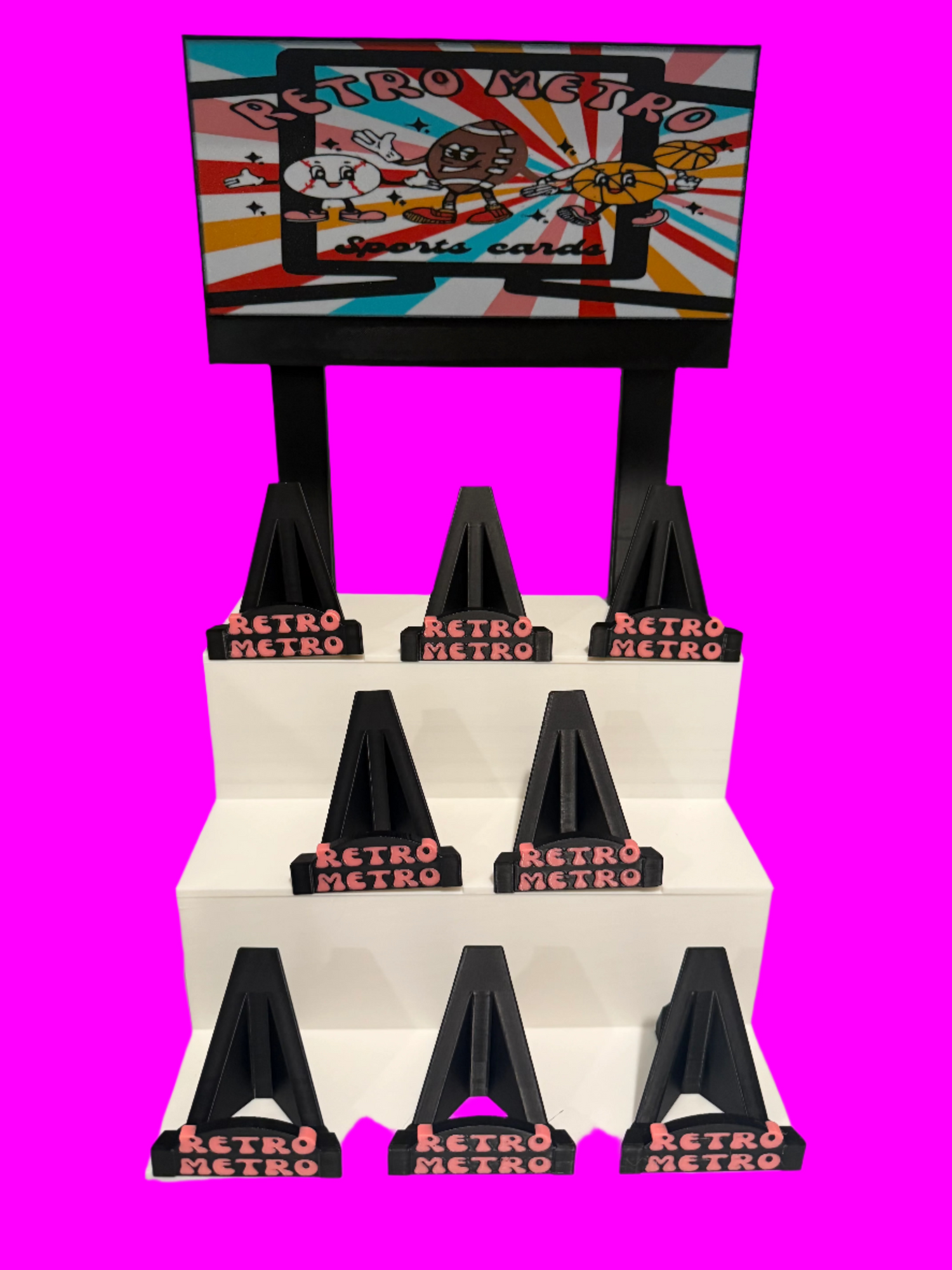 Bleacher Card Display System