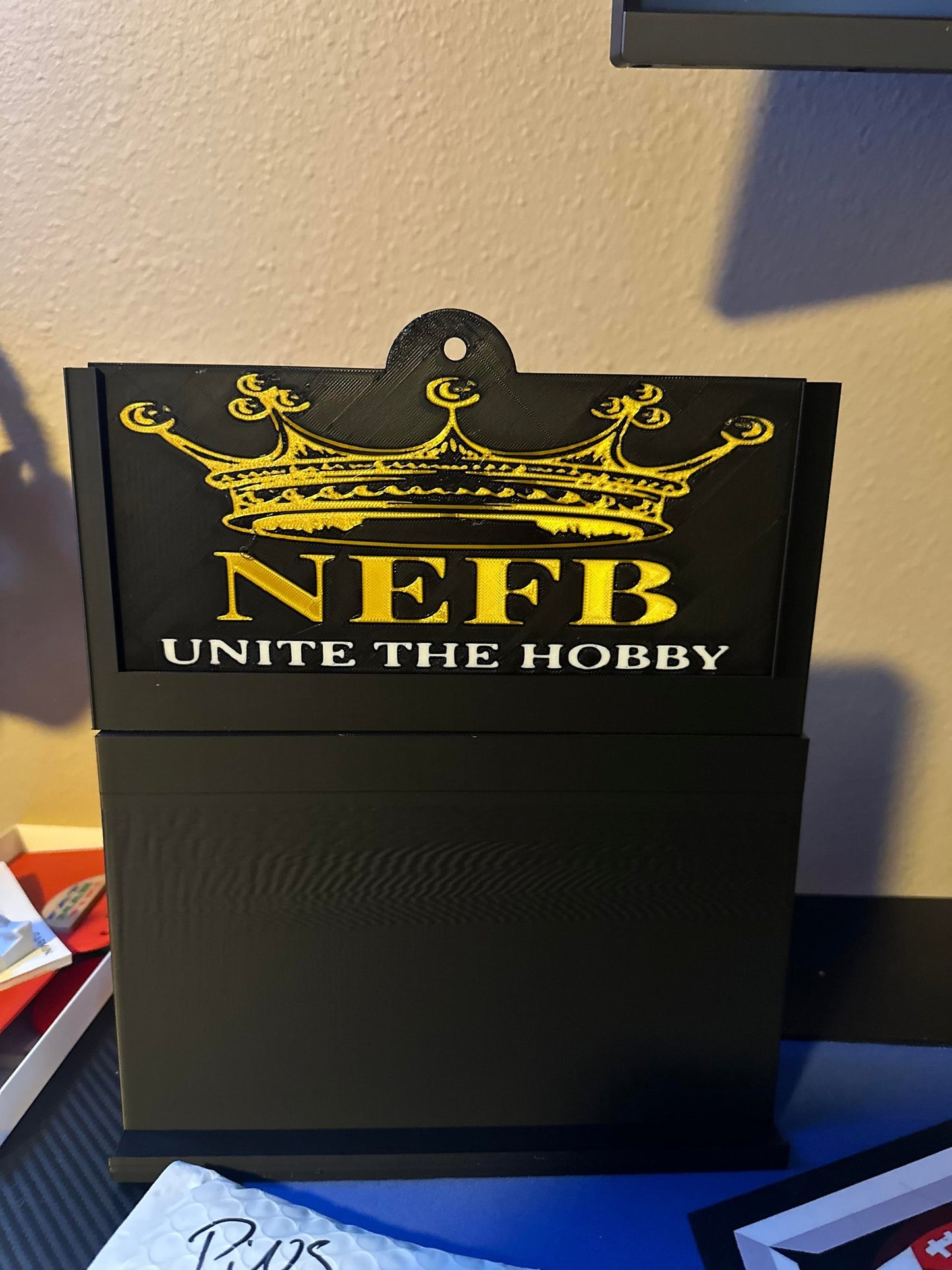 3D Printed Stadium Card Display System with Logo Plate