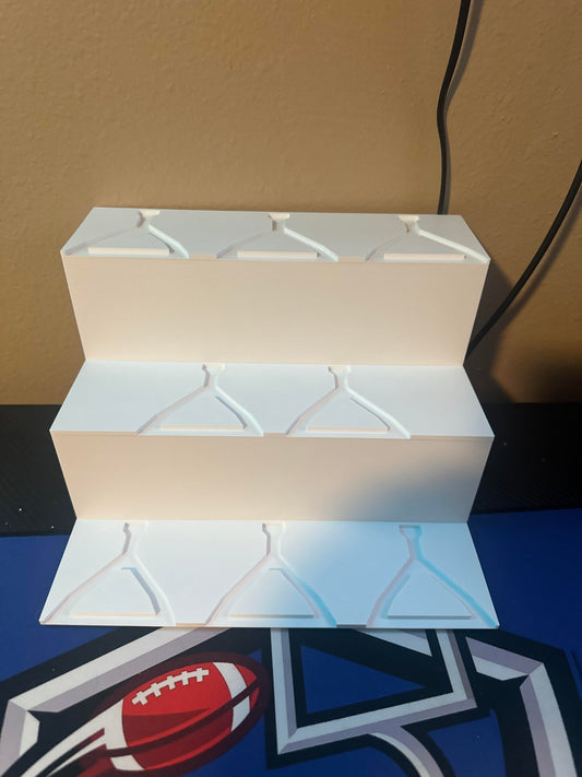 3D Printed Bleacher Multi Card Display with 8 Basic Removable Card Stands