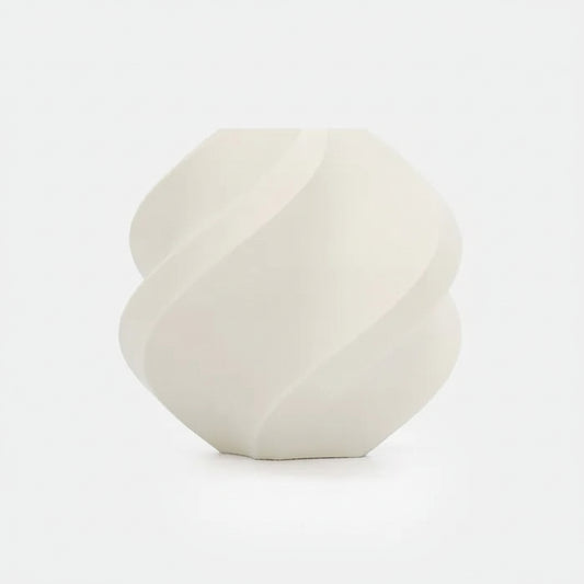 White geometric object with 'RFID' branding on a white background