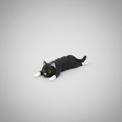 Cat-shaped toy on a wooden table