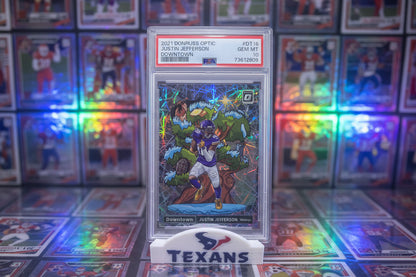 3D Printed Houston Texans Card Stand - White/Blue