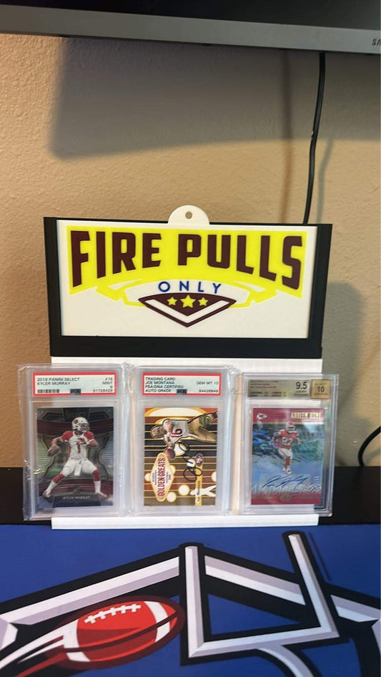 3D Printed Stadium Card Display System with Logo Plate