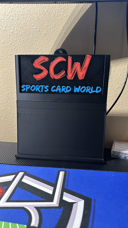 3D Printed Stadium Card Display System with Logo Plate