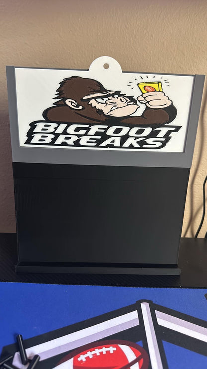 3D Printed Stadium Card Display System with Logo Plate