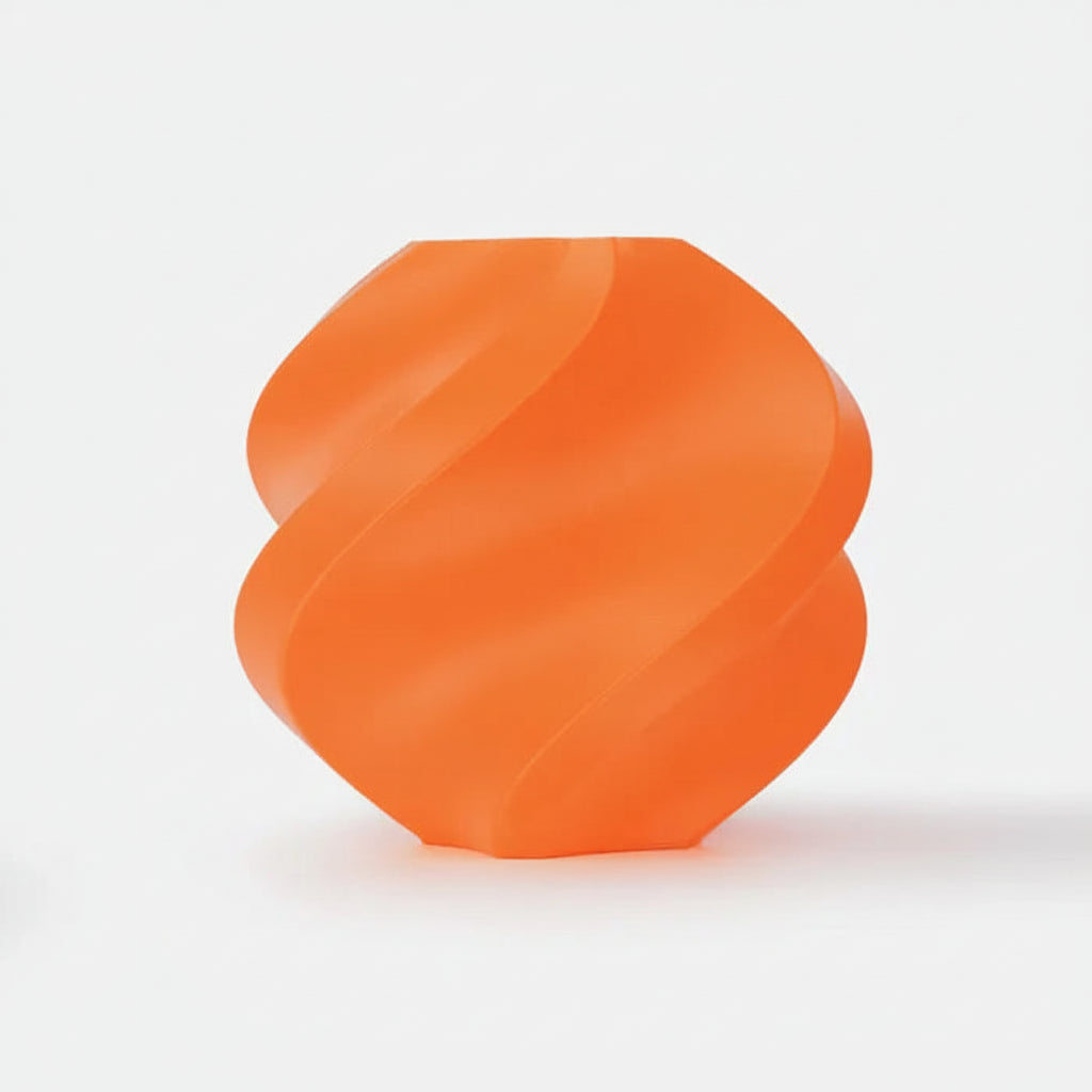 Orange textured ball with RFID logo on a white background
