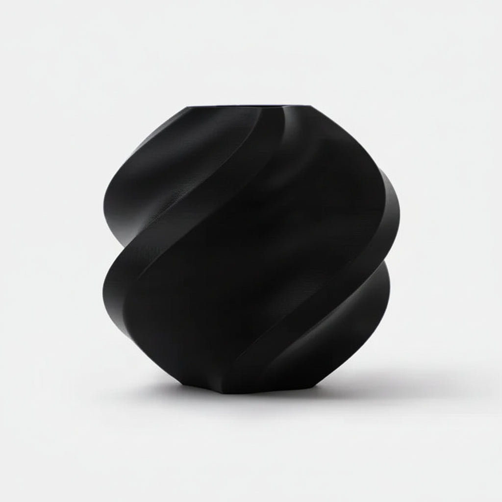 Black twisted object on a light gray background with 'RFID' branding.