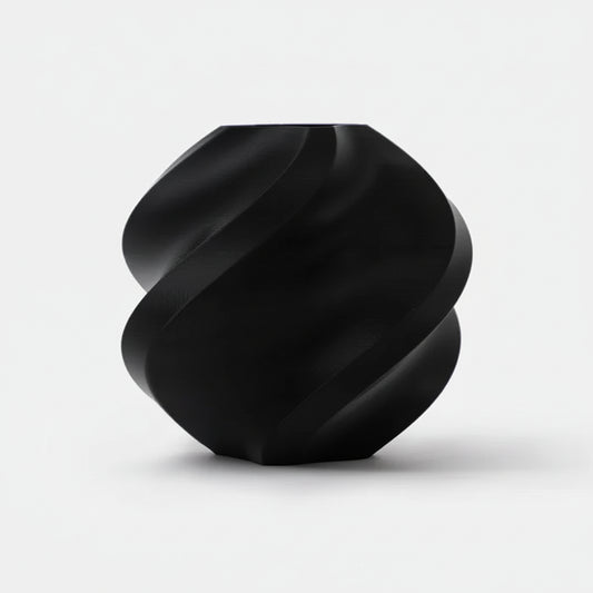 Black twisted object on a light gray background with 'RFID' branding.