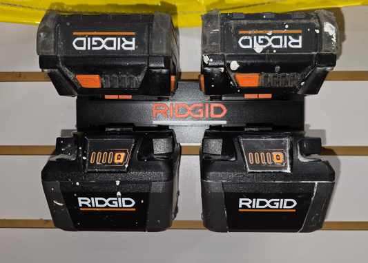 Ridgid 18 volt Battery Wall Mount - 2 & 4 Slot Holders
