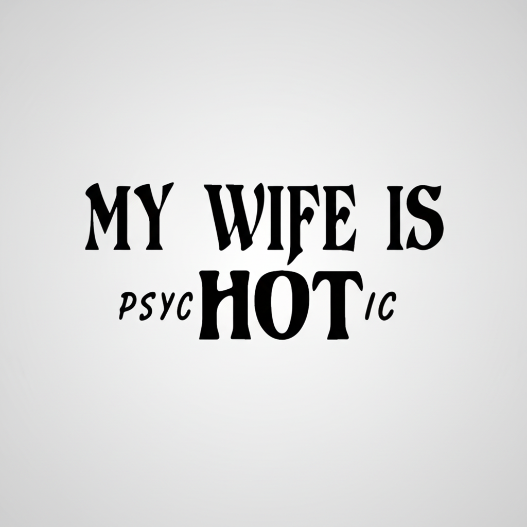 Vinyl Funny Decal My Wife is Hot - Car Sticker