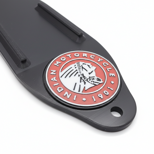 Indian Motorcycle logo on a black background