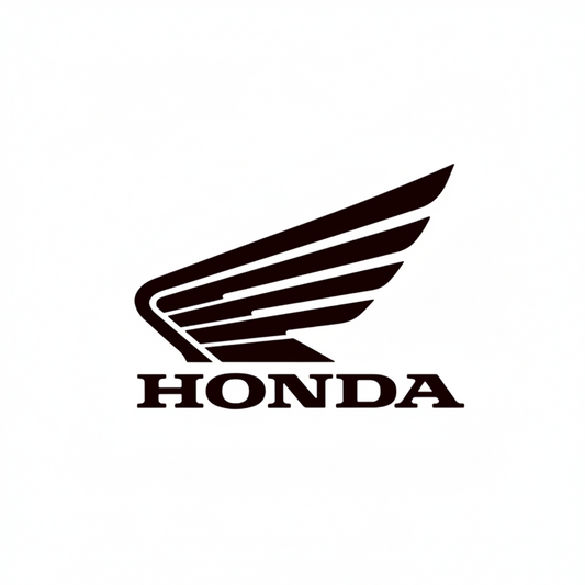 Honda logo with winged design on a white background