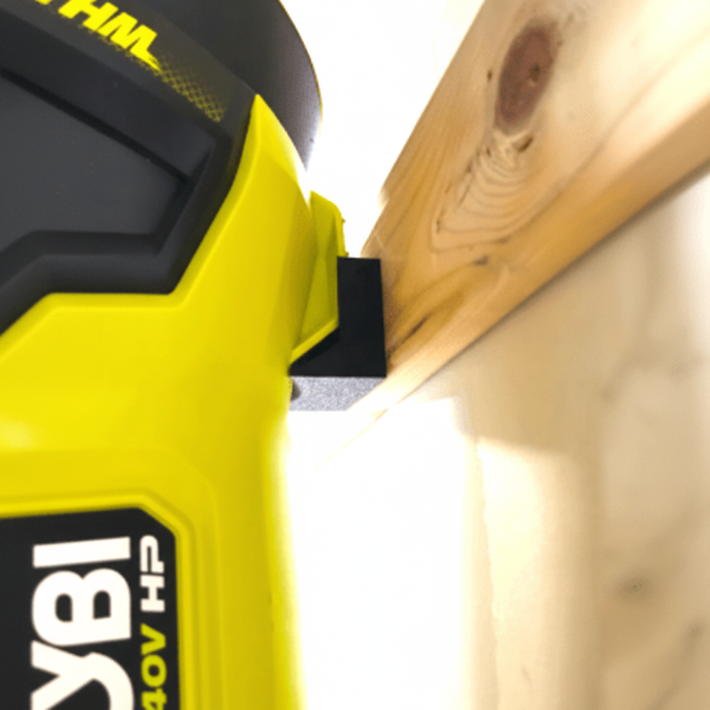 Sawzall power tool on a wooden surface