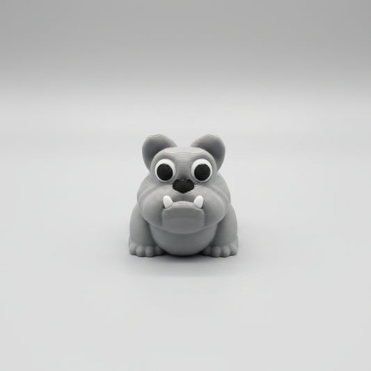 Flexi Bulldog Toy - Articulated 3D Printed Desk Fidget