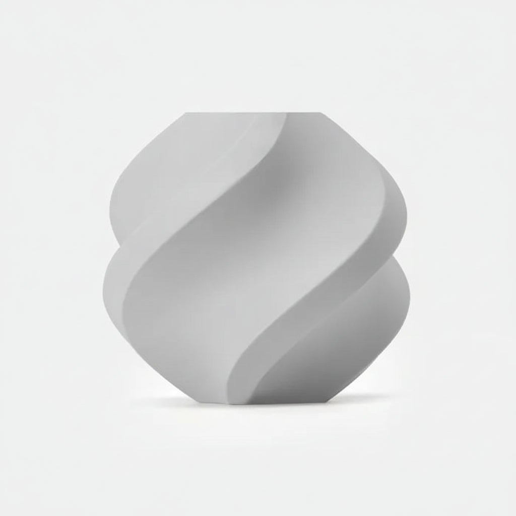 Gray, wavy object with 'RFID' branding on a light gray background