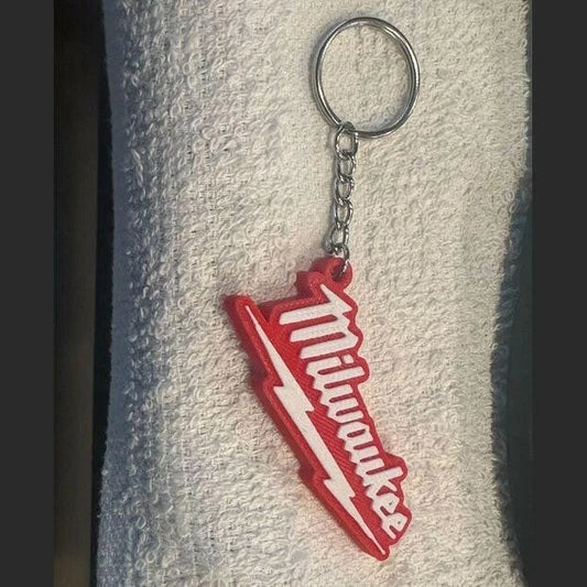 3d printed Milwaukee keychain W/keyring buy more and save