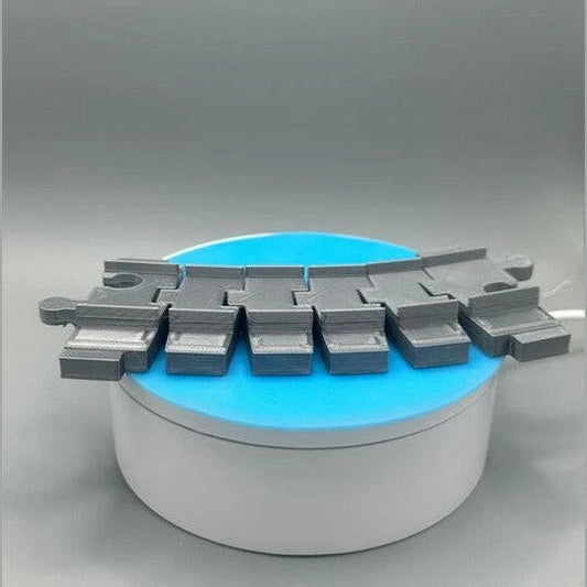 3D Printed Lego Duplo Railroad flexible track (1 PCS) gray