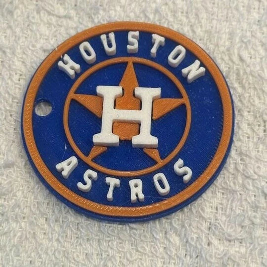 3D Printed Houston Astros Keychain