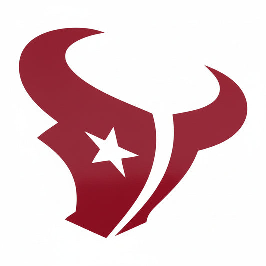 Black and white logo of a bull with a star on a white background