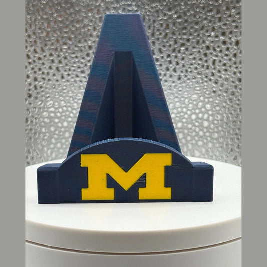 3D printed NCAA University of Michigan Wolverines Card Stand - Rep your team with a good growl