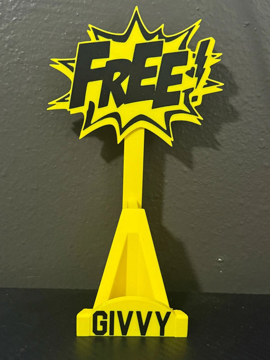 3D Printed Custom Buyer GIVEY Stand Yellow / Black