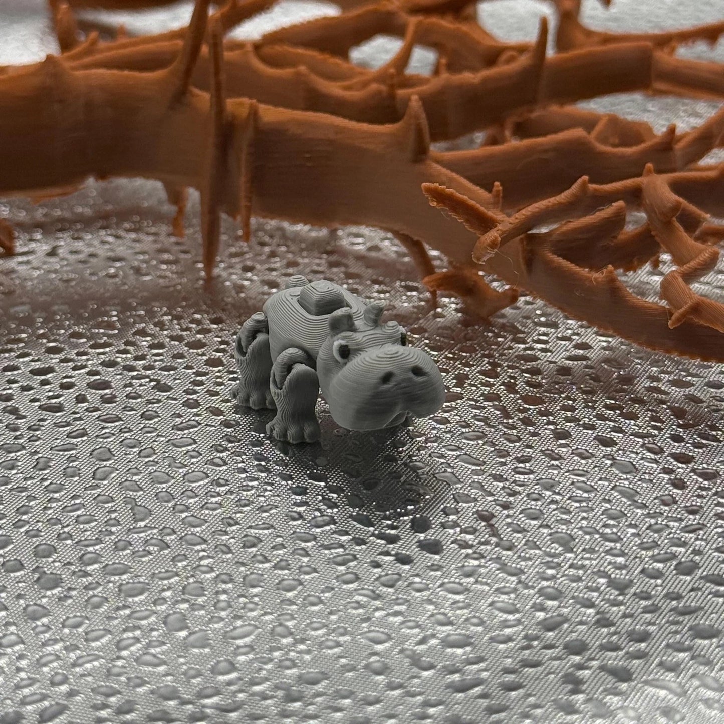 3D Printed Articulated Baby Print-A-Pal Hippo- It's "hippo-sitively" charming!