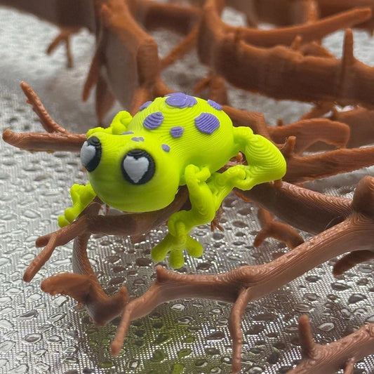 3D Printed Articulated Infant Print-A-Pal Tree Frog - Toad-ally precious