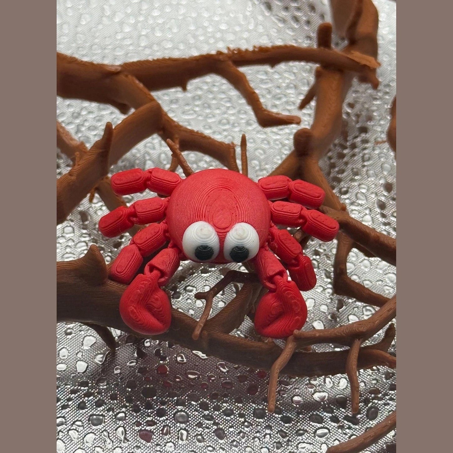 3D Printed Articulated Infant Print-A-Pal Crab- Love at first pinch!