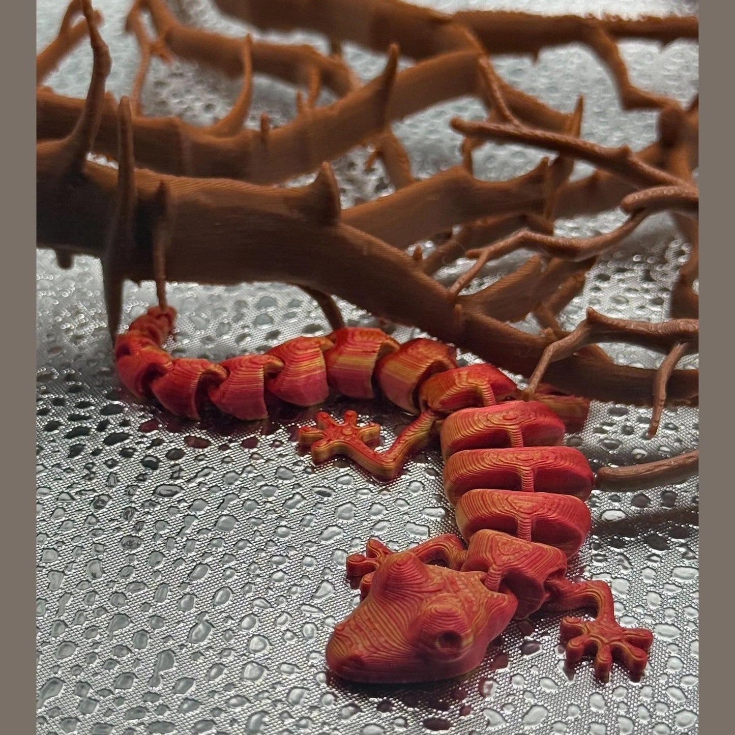 3D Printed Articulated Adult Print-A-Pal Gecko - Just gecko with the flow!