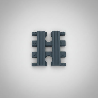 Black metal rail on a textured gray surface