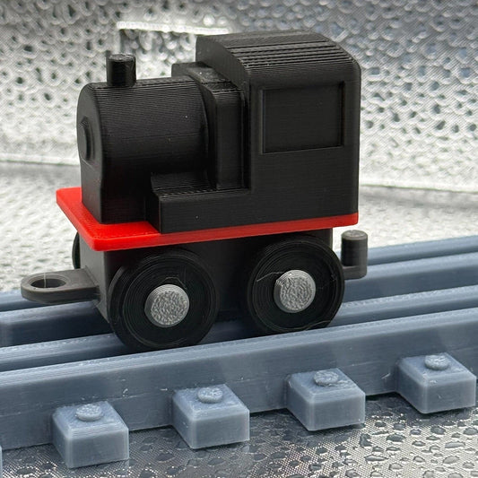 3D Printed Tiny Train Engine (BLACK )