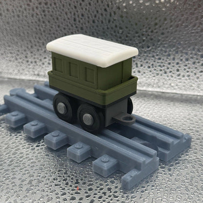 3D Printed Tiny Train Track Passenger Car