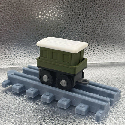 3D Printed Tiny Train Track Passenger Car