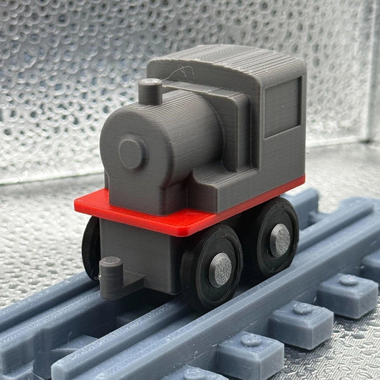 3D Printed Tiny Train Engine (GRAY )