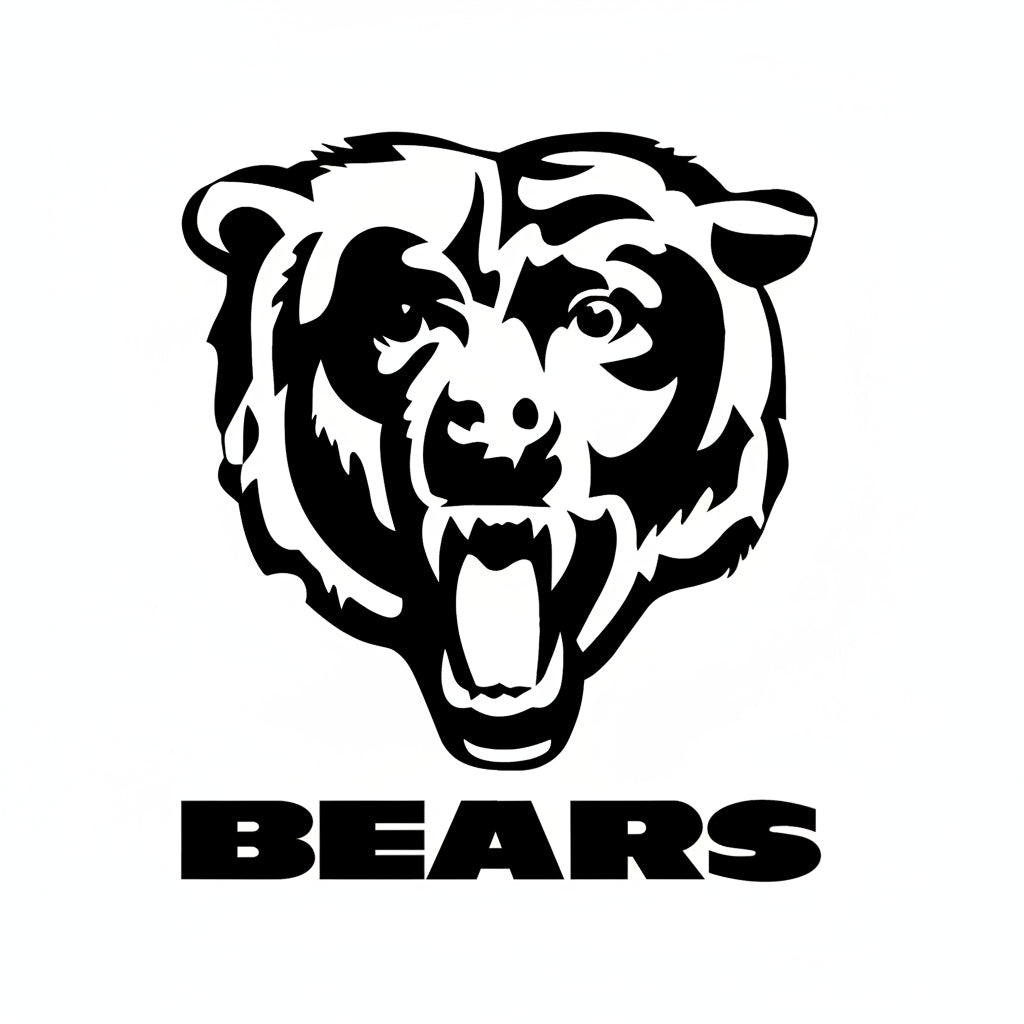 Black and white bear head logo with 'BEARS' text below on a white background