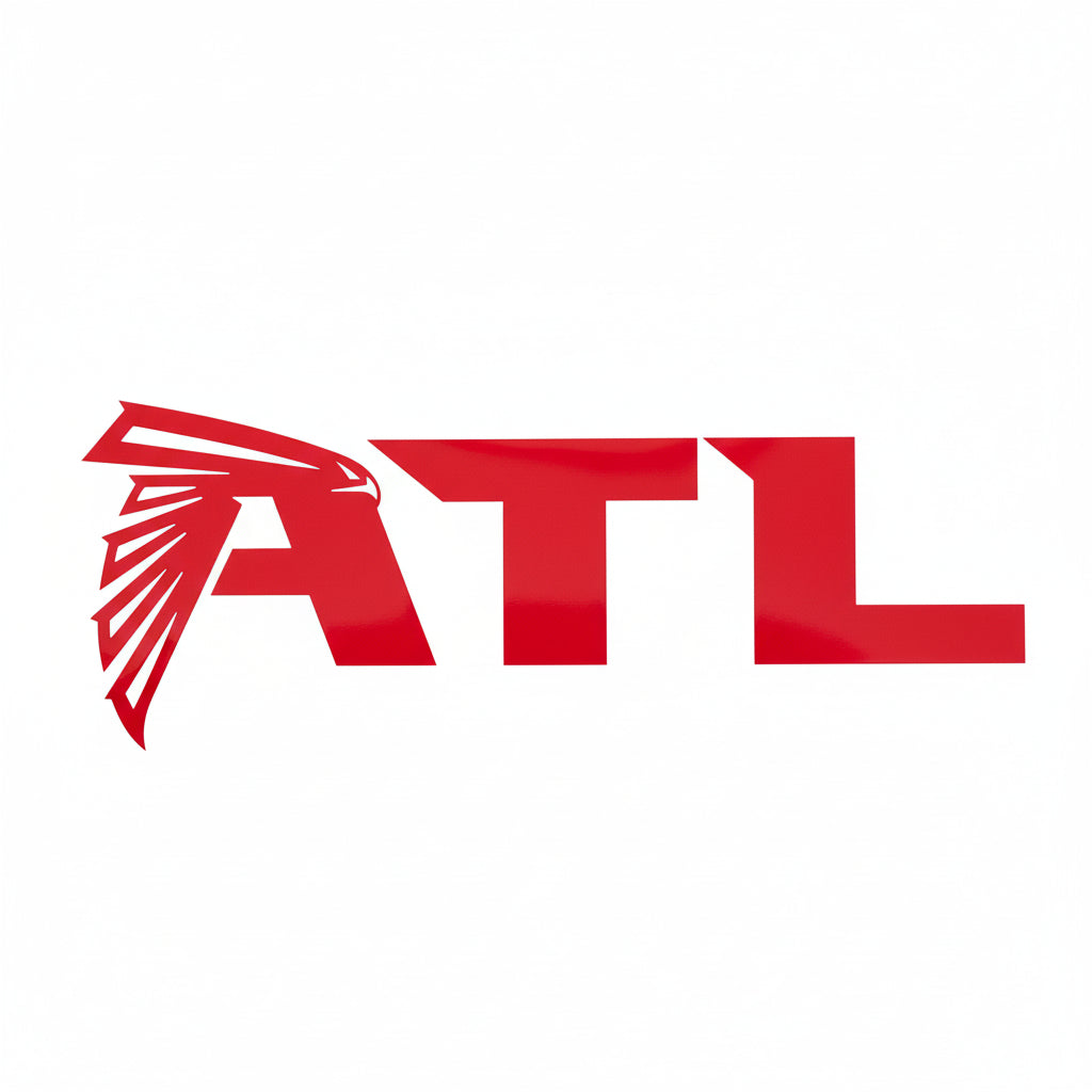 Black logo with 'ATL' and an eagle silhouette on a white background
