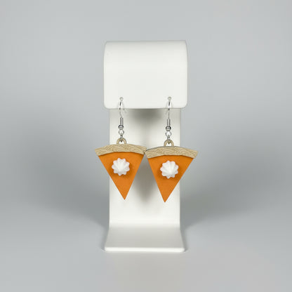 Pumpkin Pie Earring 3D Printed Thanksgiving Jewelry Fall