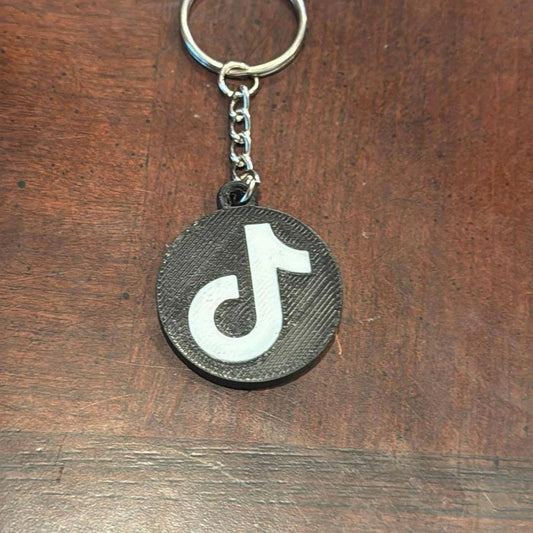 3D printed Tiktok scannable keychain (NFC tag)