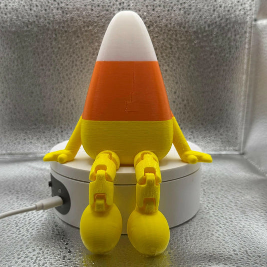 3D Printed Large Articulated Candy Corn