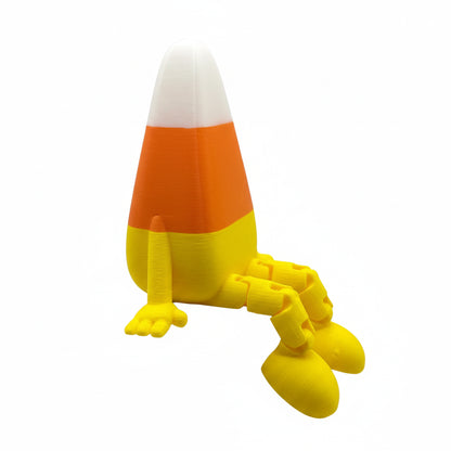 Articulated Candy Corn Fidget Toy - Large 3D Printed Desk Toy