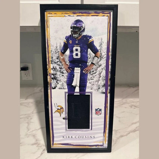 Kirk Cousins Vinyl Printed PSA or Beckett Graded card Display Case