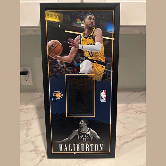 Tyrese Haliburton Vinyl Printed PSA or Beckett Graded card Display Case