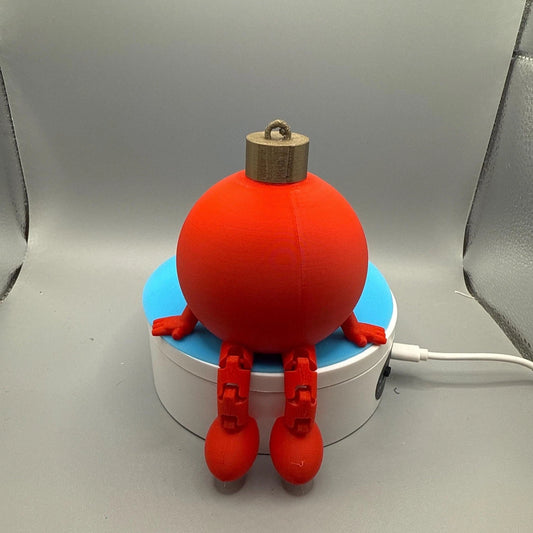 3D printed BIG BOY  Articulated Christmas Ornament twice the size 4 x 4 x 3